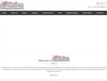 Tablet Screenshot of hotelbandhan.in